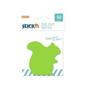 Stick'n Самозалепващи листчета Катерица, 60 x 62 mm, зелени, 50 листа