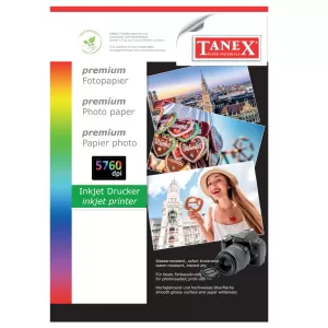 Tanex Фото хартия, A4, 180 g/m2, гланц, 100 листа