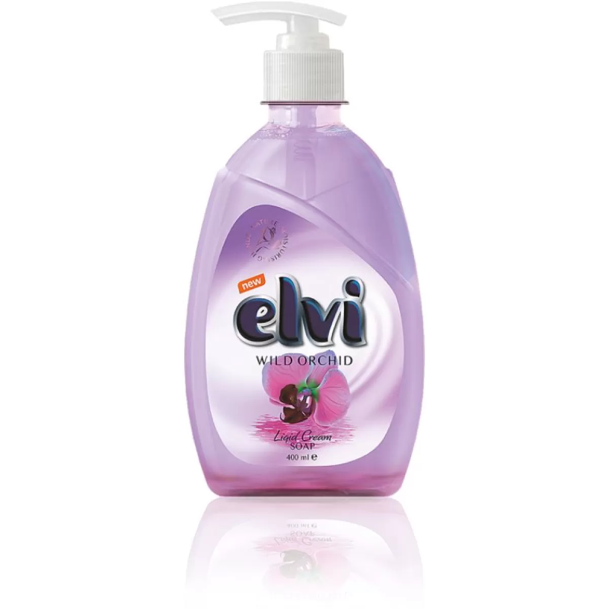 Течен сапун Elvi помпа Wild Orhid 400ml