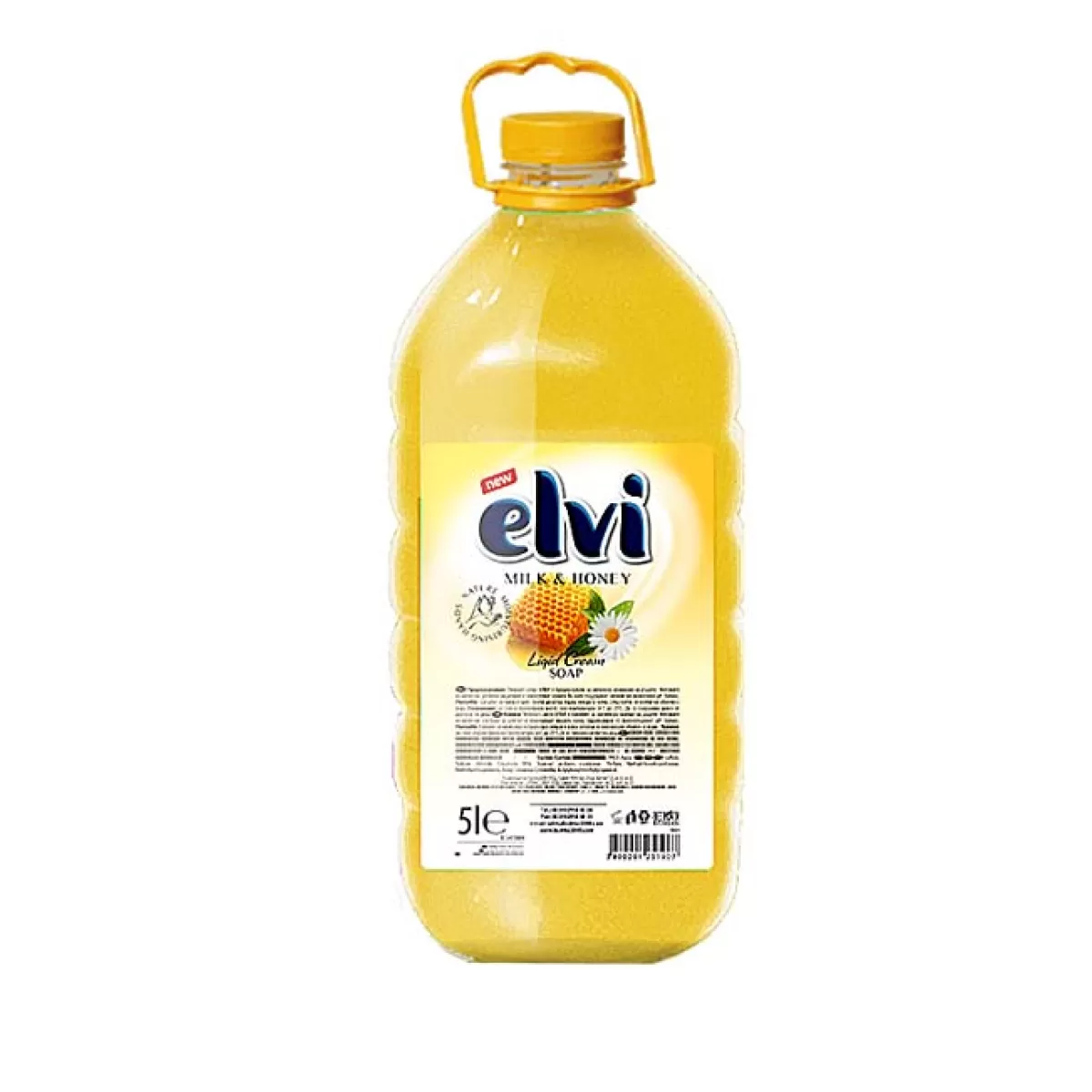 Течен сапун пълнител Elvi Honey and Milk 5l