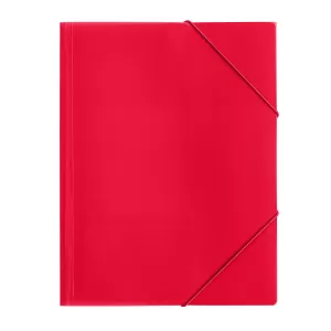 Top Office Папка, PP, с ластик, червена