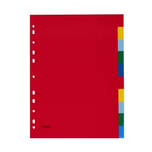 Top Office Разделител, PP, A4, с цветове, 10 броя