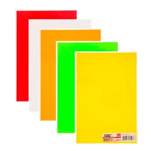 Top Office Самозалепваща хартия, 20 x 30 cm, 5 цвята, 10 листа