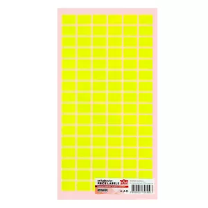 Top Office Самозалепващи етикети за цени, 12 x 18 mm, жълти, 960 броя