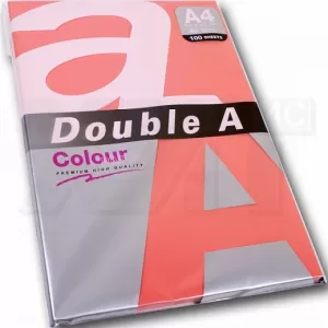 Цветна хартия Double A наситен Pink A4 50 л. 80g