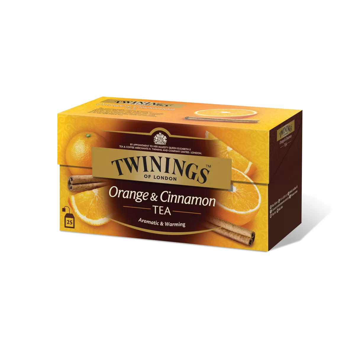 Twinings Чай „Портокал и канела“, черен, 2 g, в пакетче, 25 броя