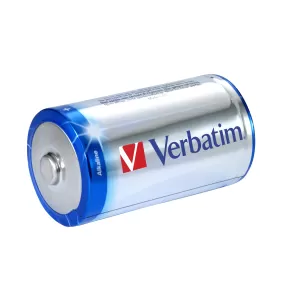 Verbatim Алкална батерия, D, LR20, 1.5 V, 2 броя